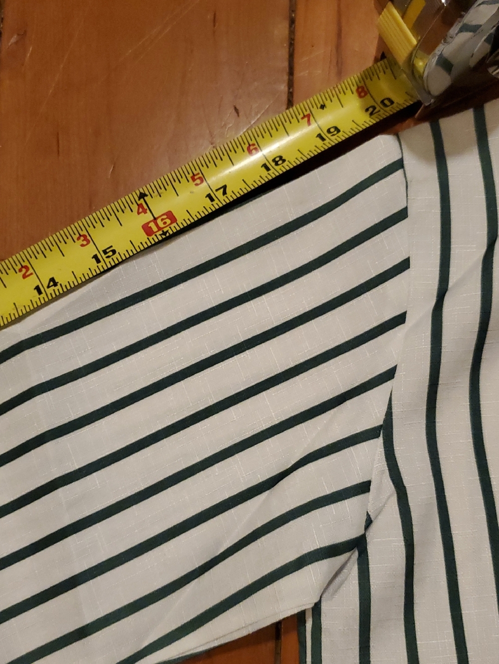 ARSHINER  NWT Striped Button-Up Shirt  in White & Dark Green Girls Size 10 - Picture 7 of 13